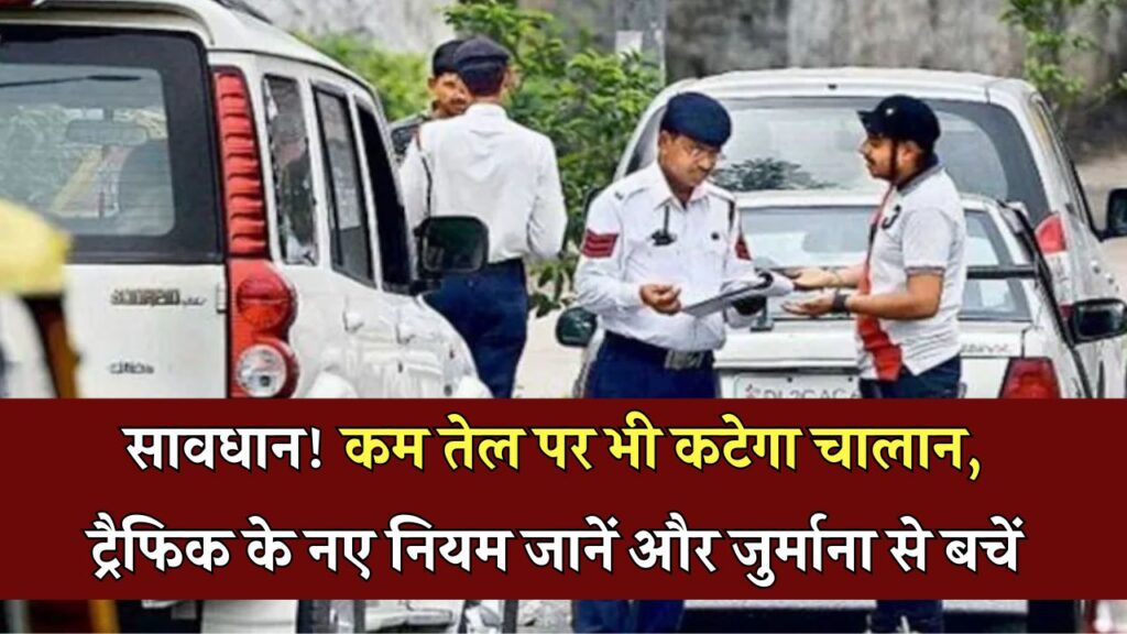 गाड़ी में तेल कम हो तो कट सकता है चालान, ट्रैफिक रूल्स का ये नया नियम जानिए वरना भरना पड़ सकता है जुर्माना